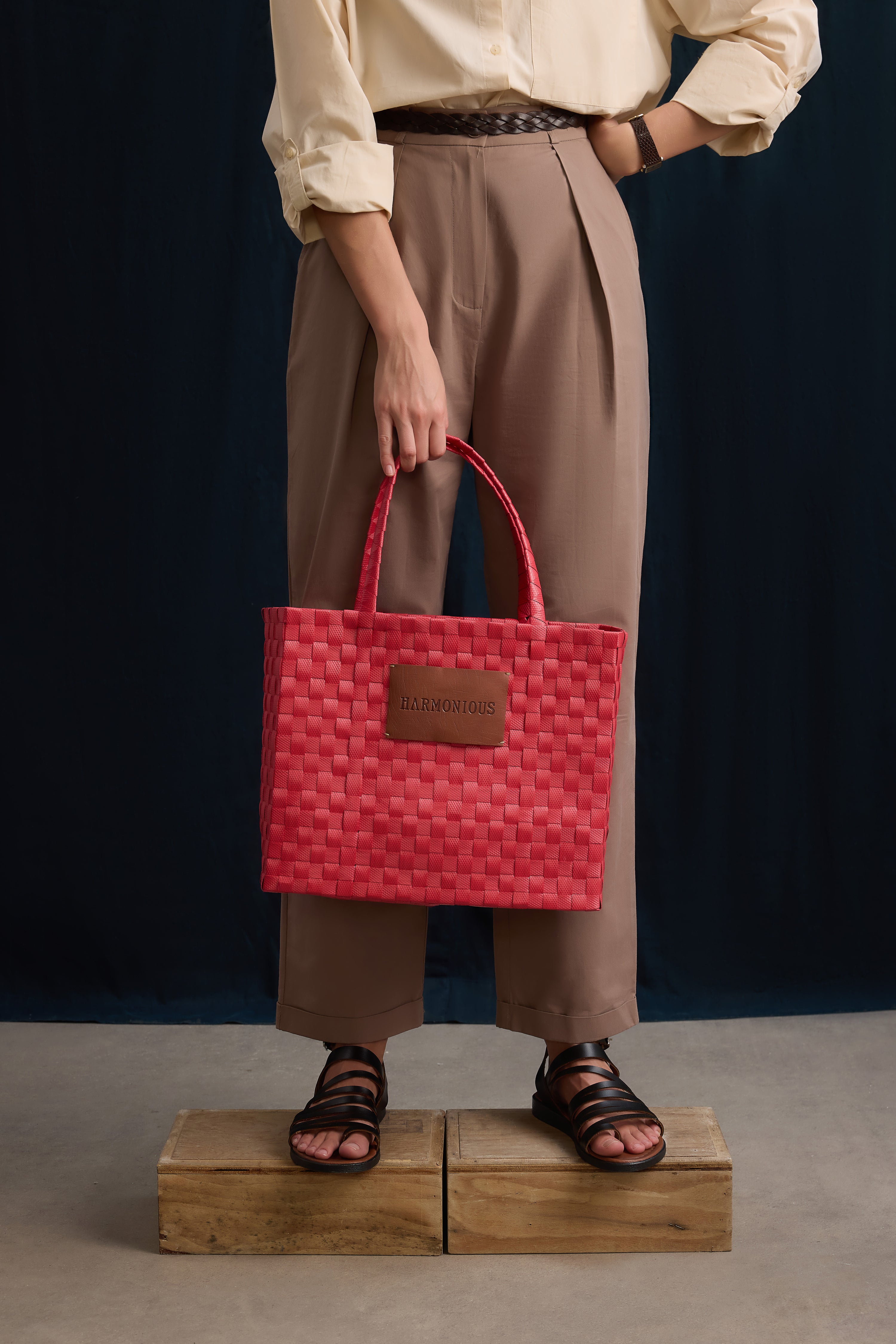 Örgü Red Tote Bag