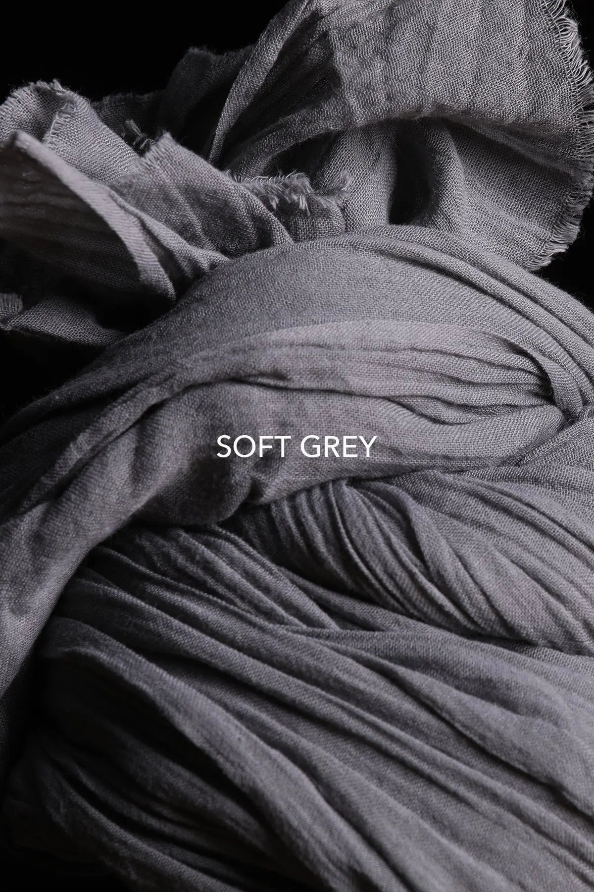 Organik Pamuk El Boyama al Soft Grey HARMONIOUS