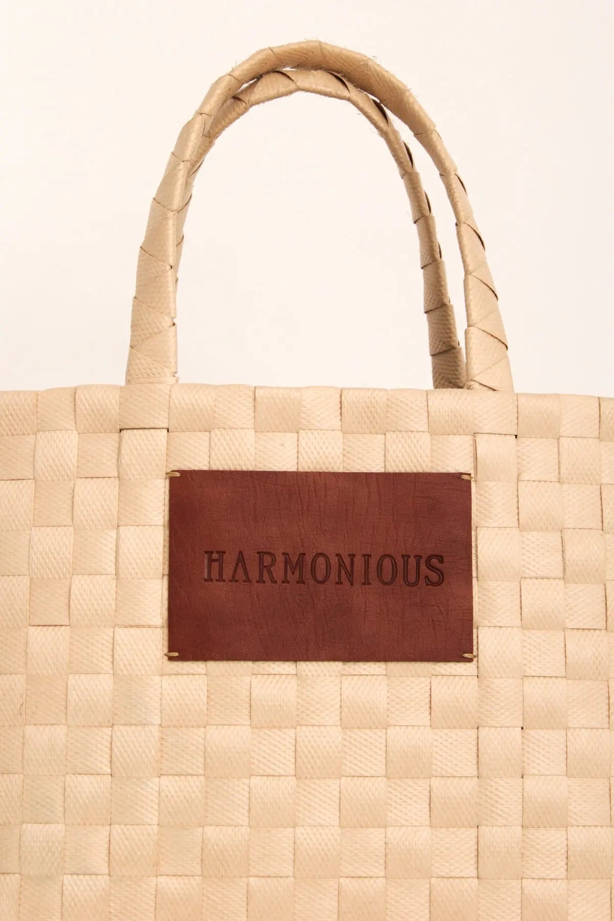 Örgü Bej Mini Tote Bag HARMONIOUS